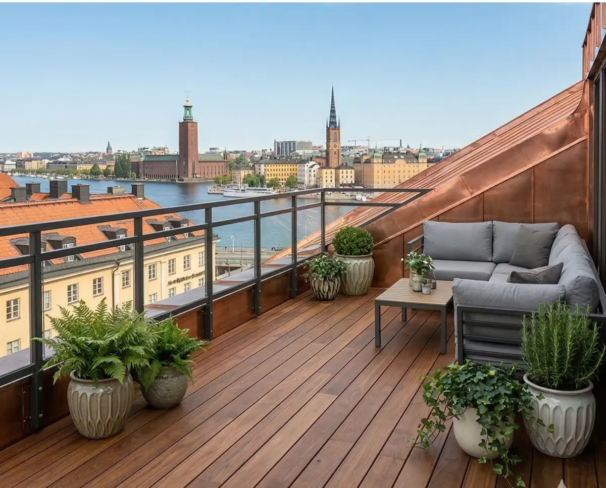 Tak och terrass — arbete utfört av Vlade & Co